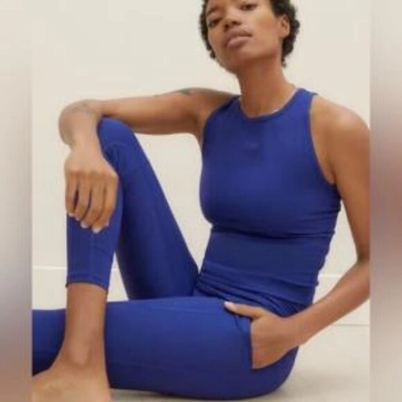 Everlane The Perform Pocket Leggings Cobalt - Picture 1 of 11